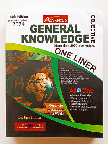 Objective General Knowledge One Liner By Dr Iqra Imtiaz
