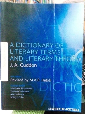 A Dictionary of Literary Terms and Literary Theory By J A Cuddon
