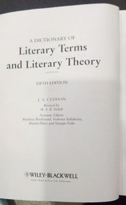 A Dictionary of Literary Terms and Literary Theory By J A Cuddon