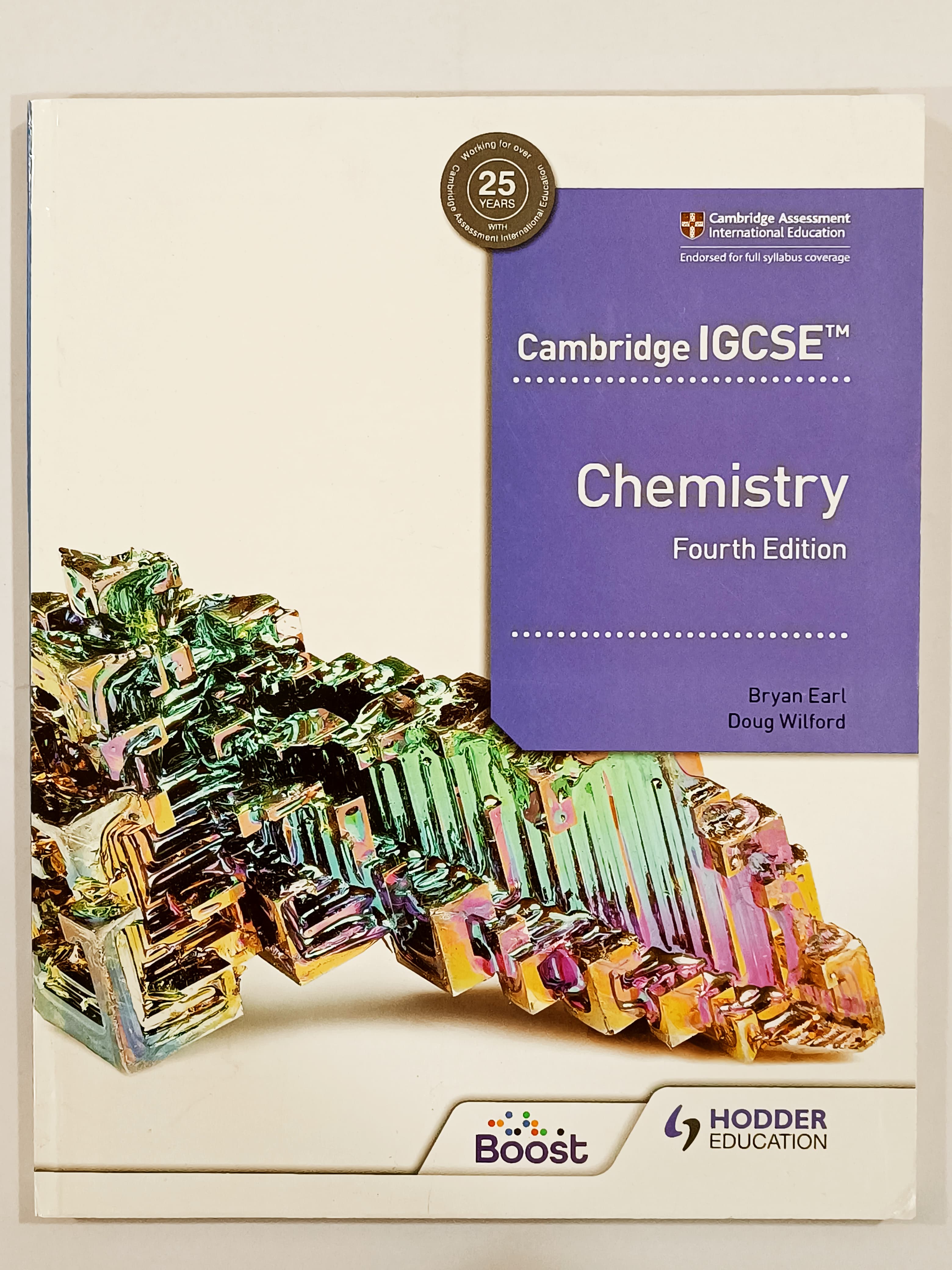 Cambridge IGCSE Chemistry Fourth Edition Bryan Earl – MOB10656