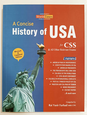 A Concise History of USA By Rai Yasir Farhad