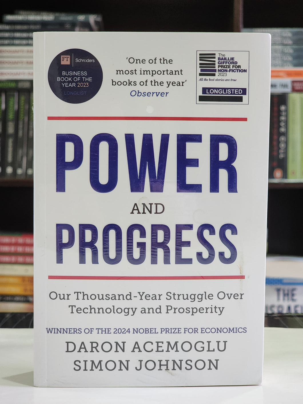 Power And Progress By Daron Acemoglu Business Book of the Year 2023