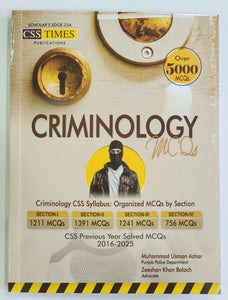 Criminology MCQs Over 5000 MCQs Solved Past Papers MCQs