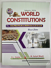 Load image into Gallery viewer, World Constitutions By S L Kaeley &amp; M Sohail Bhatti