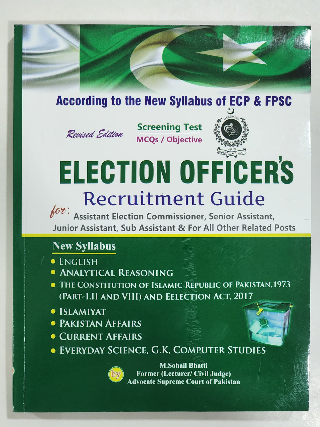 Election Officer's Recruitment Guide By M. Sohail Bhatti