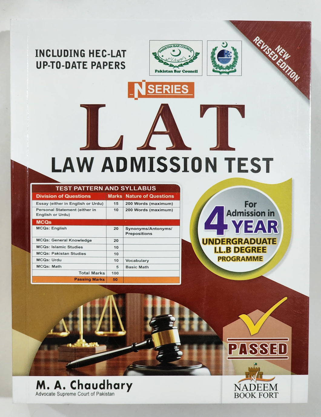 LAT Law Admission Test By M. A. Chaudhary