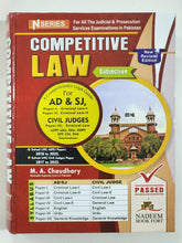 Load image into Gallery viewer, Competitive Law For AD &amp; SJ Civil Judges By M. A. Chaudhary