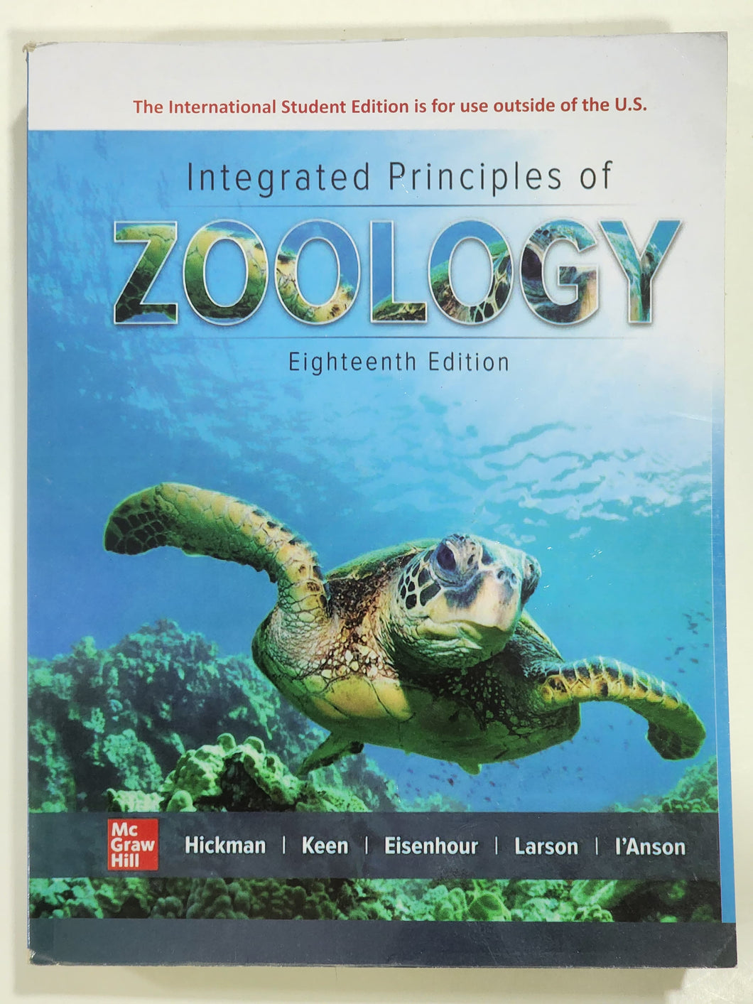 Integrated Principles of Zoology by Cleveland P. Hickman