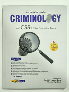 An Introduction To Criminology For CSS