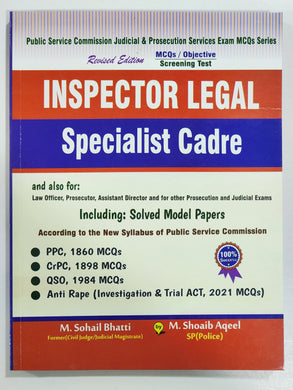 Inspector Legal Specialist Cadre By M Sohail Bhatti