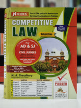 Load image into Gallery viewer, Competitive Law For AD &amp; SJ Civil Judges By M. A. Chaudhary