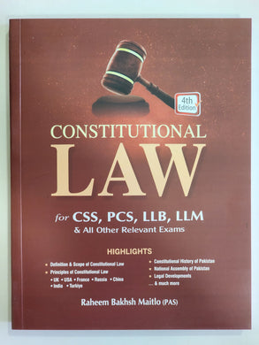 Constitutional Law For CSS PCS LLB LLM