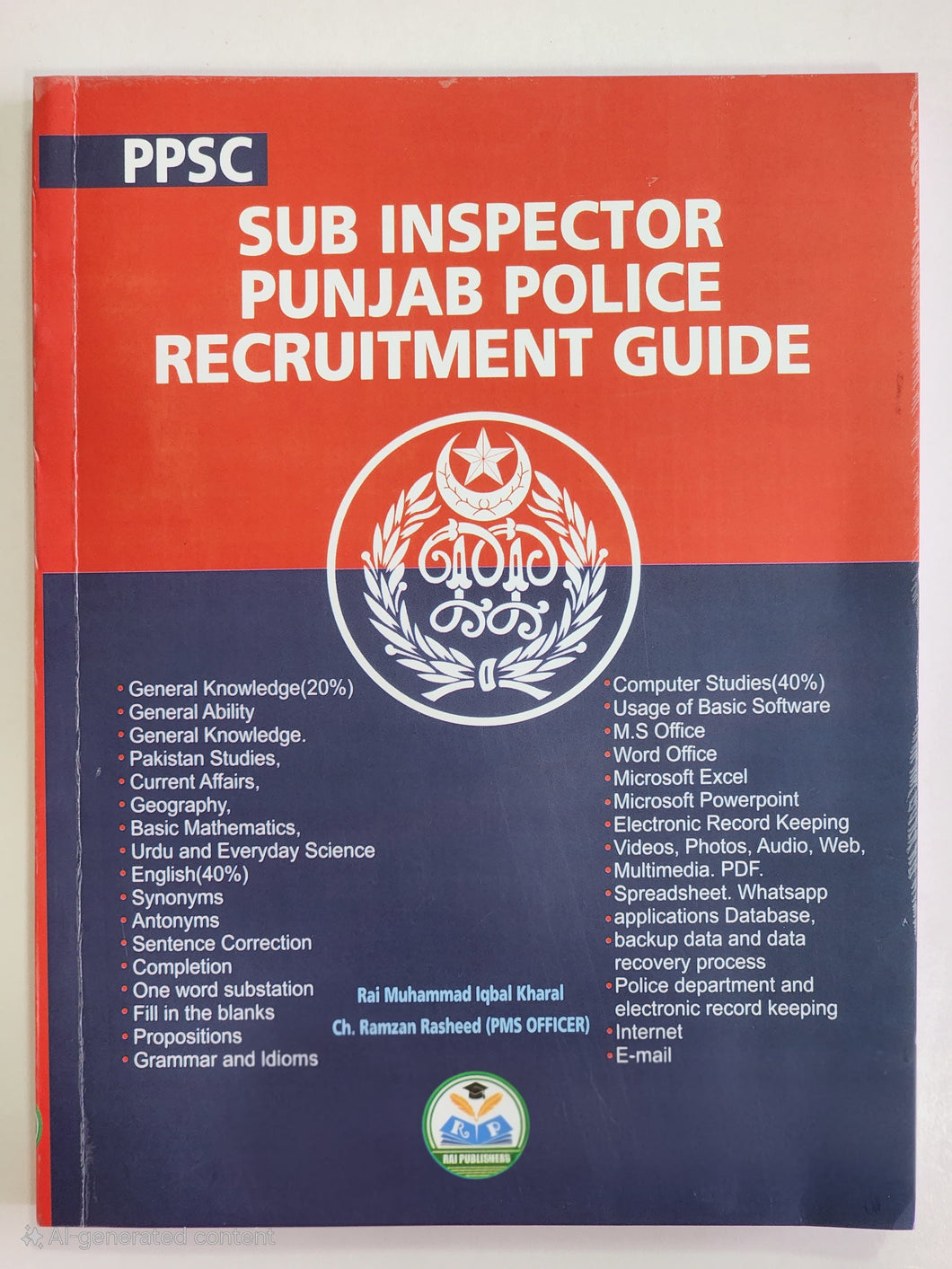 Sub Inspector Punjab Police Recruitment Guide By Rai Iqbal Kharal