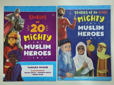 Pack of 2 Books Stories of 40 Mighty Muslim Heroes