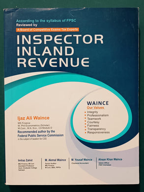 Inspector Inland Revenue Guide By Ijaz Ali Waince