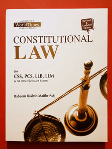 Constitutional Law For CSS PCS LLB LLM