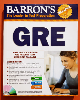 Barron's GRE, 20th Edition