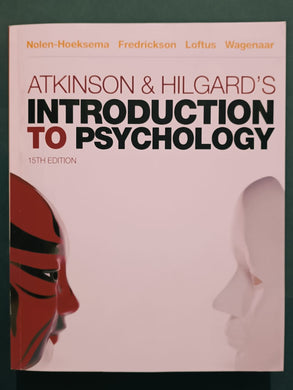 Introduction to Psychology Atkinson & Hilgard 15th Edition