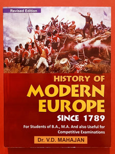 History of Modern Europe Since 1789 V D Mahajan