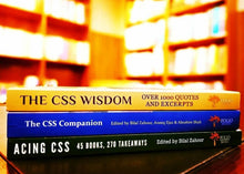 Load image into Gallery viewer, Pack of 3 Must Read Books For CSS Aspirants Acing CSS CSS Companion CSS Wisdom